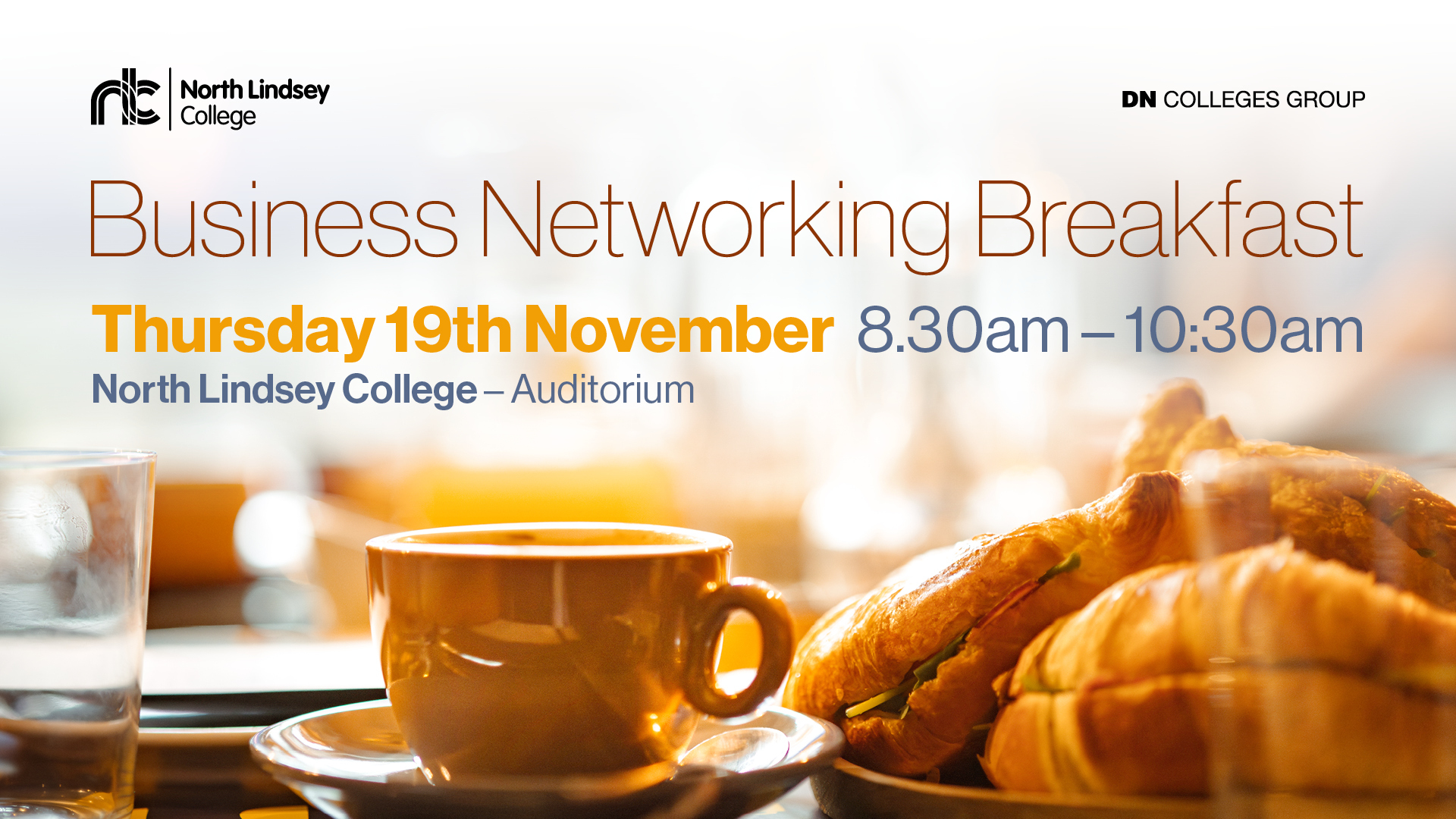 Business Networking Breakfast Wedsite ad 1