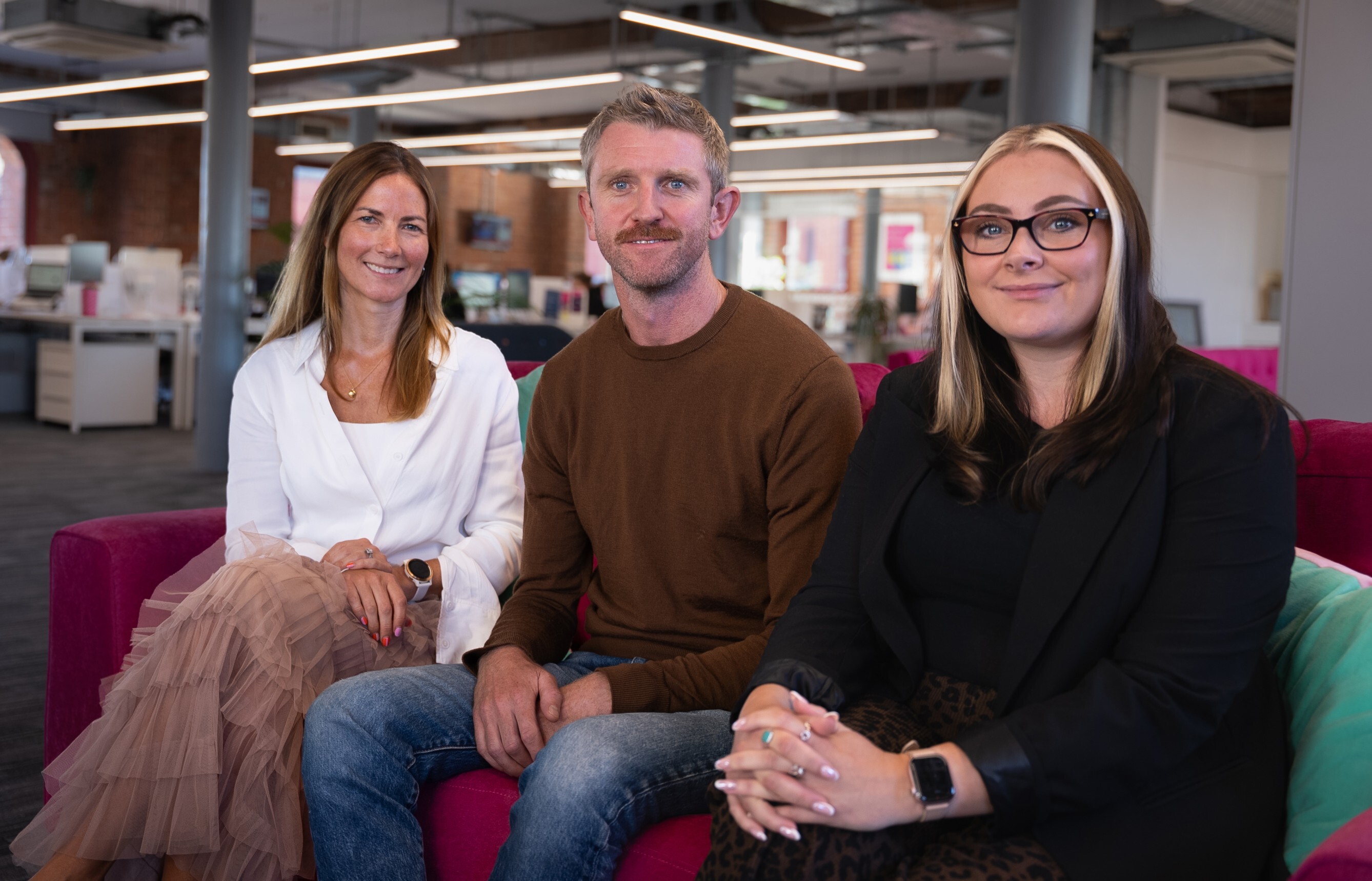 L R Claire Bromley Simon Lucey Sally Goff