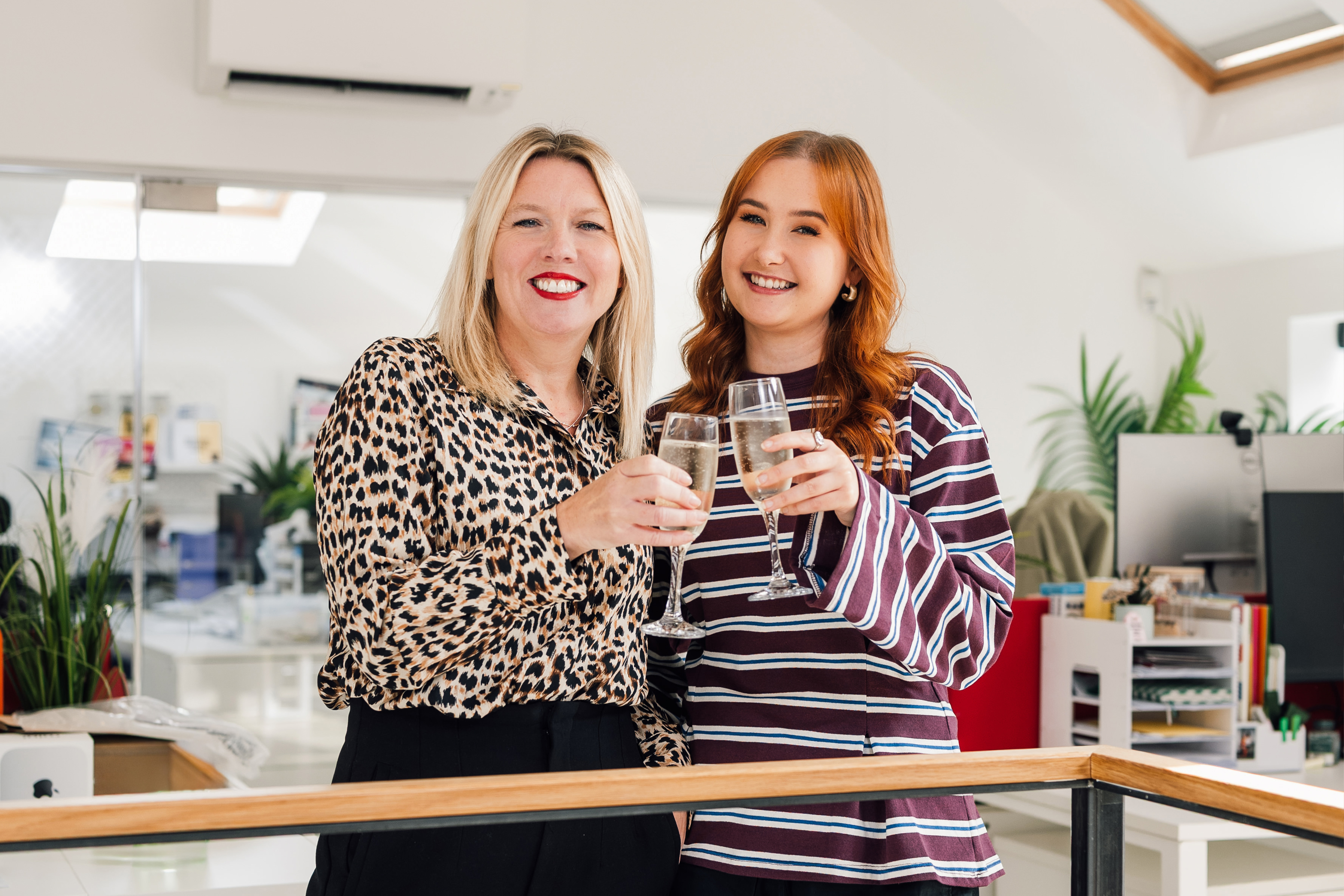 Polly Sowden with newly promoted Senior Client Manager Ruby Keable 2