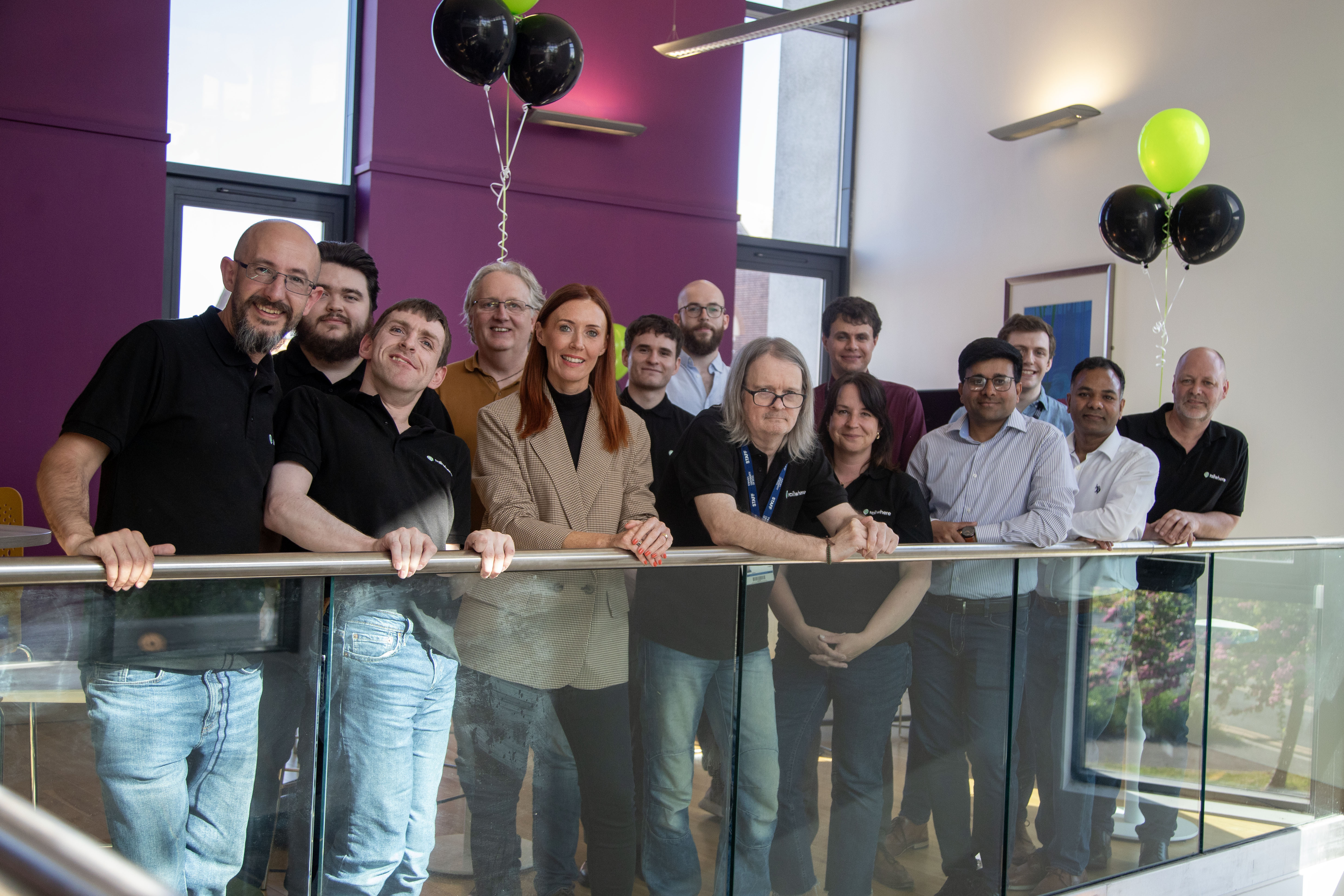 Railwhere and Lampada Digital Solutions teams at the launch event