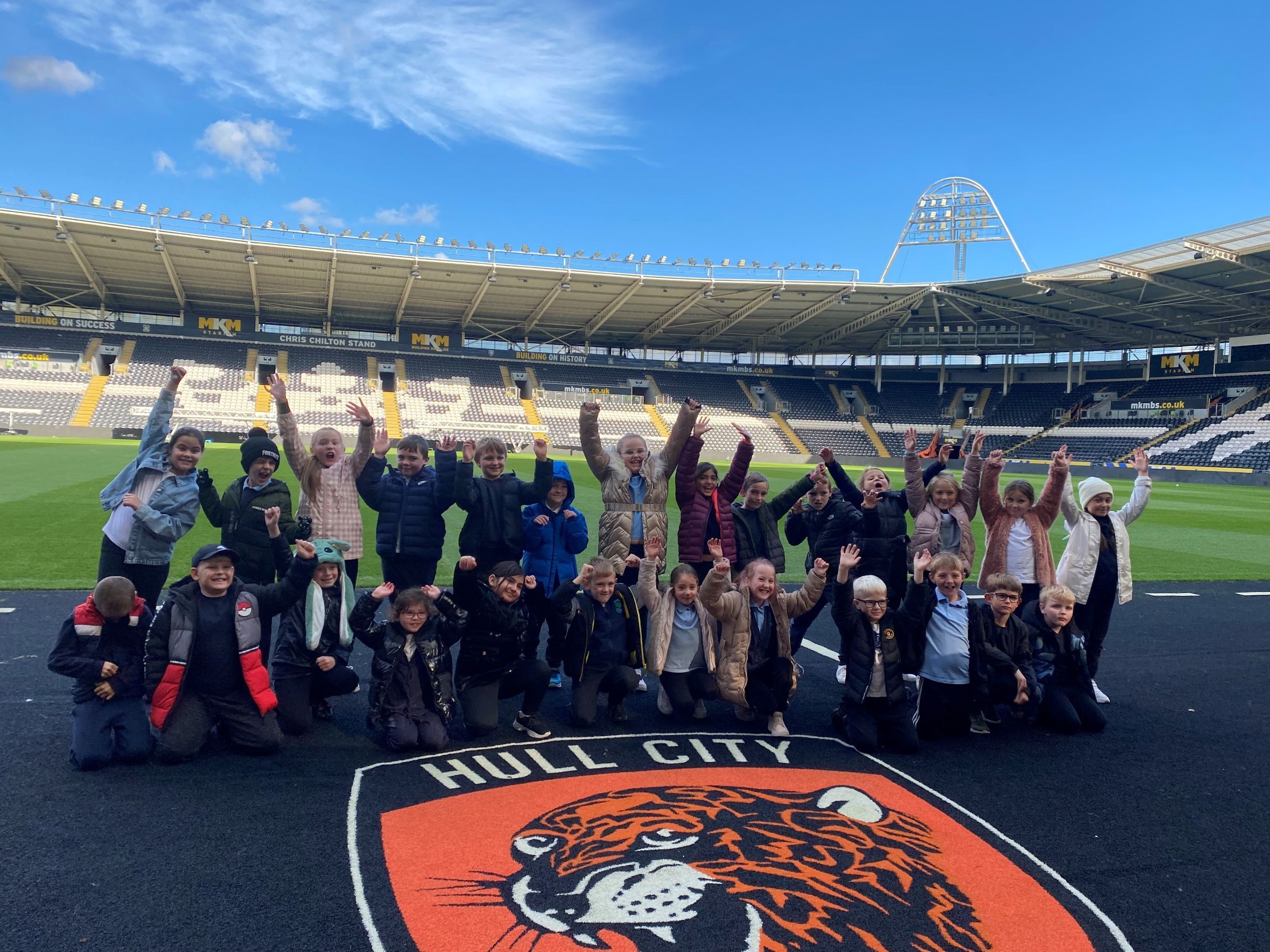 Run with It Longhill Primary School at MKM stadium