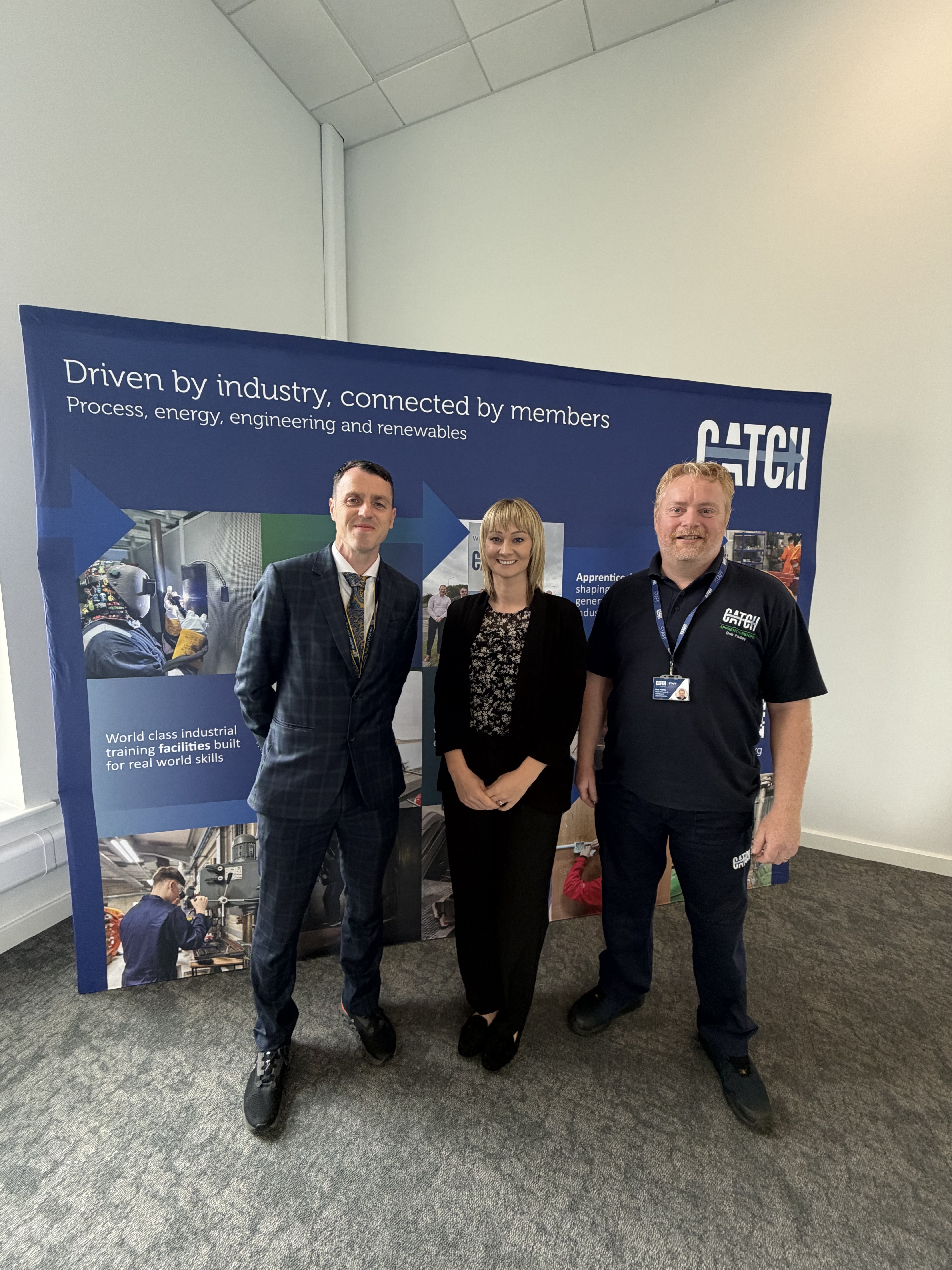 Stephen Logan Principle Healing Academy Eve Mc Intosh Head of Outreach and Engagement Bob Padley Head of Process and Maintenance CATCH