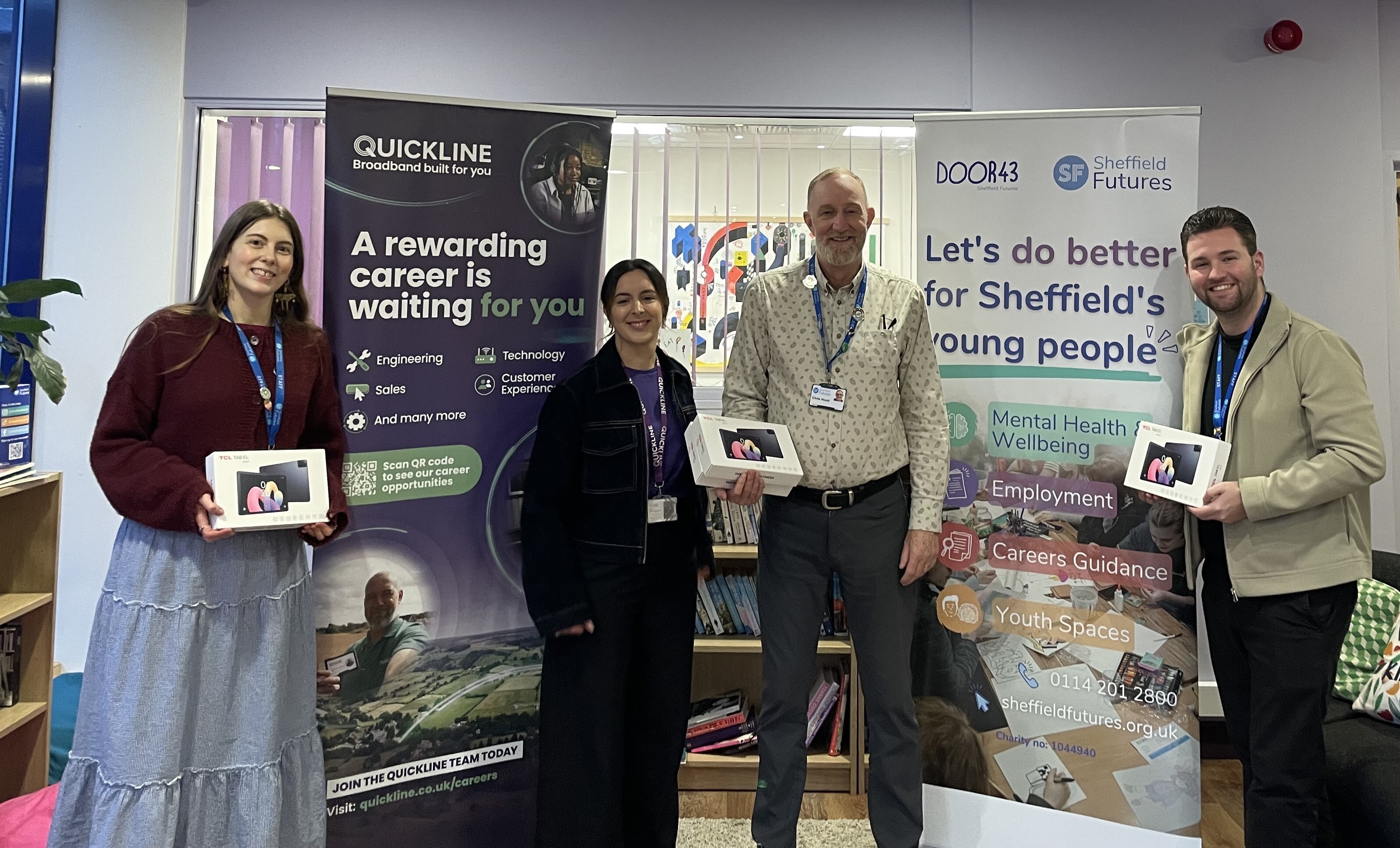 Tablet Donation PR South Yorkshire Futures