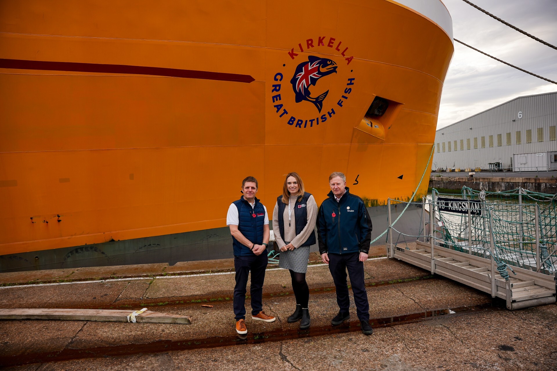 Thumbnail Smales and Sailors Childrens Society Outside the Kirkella Trawleer