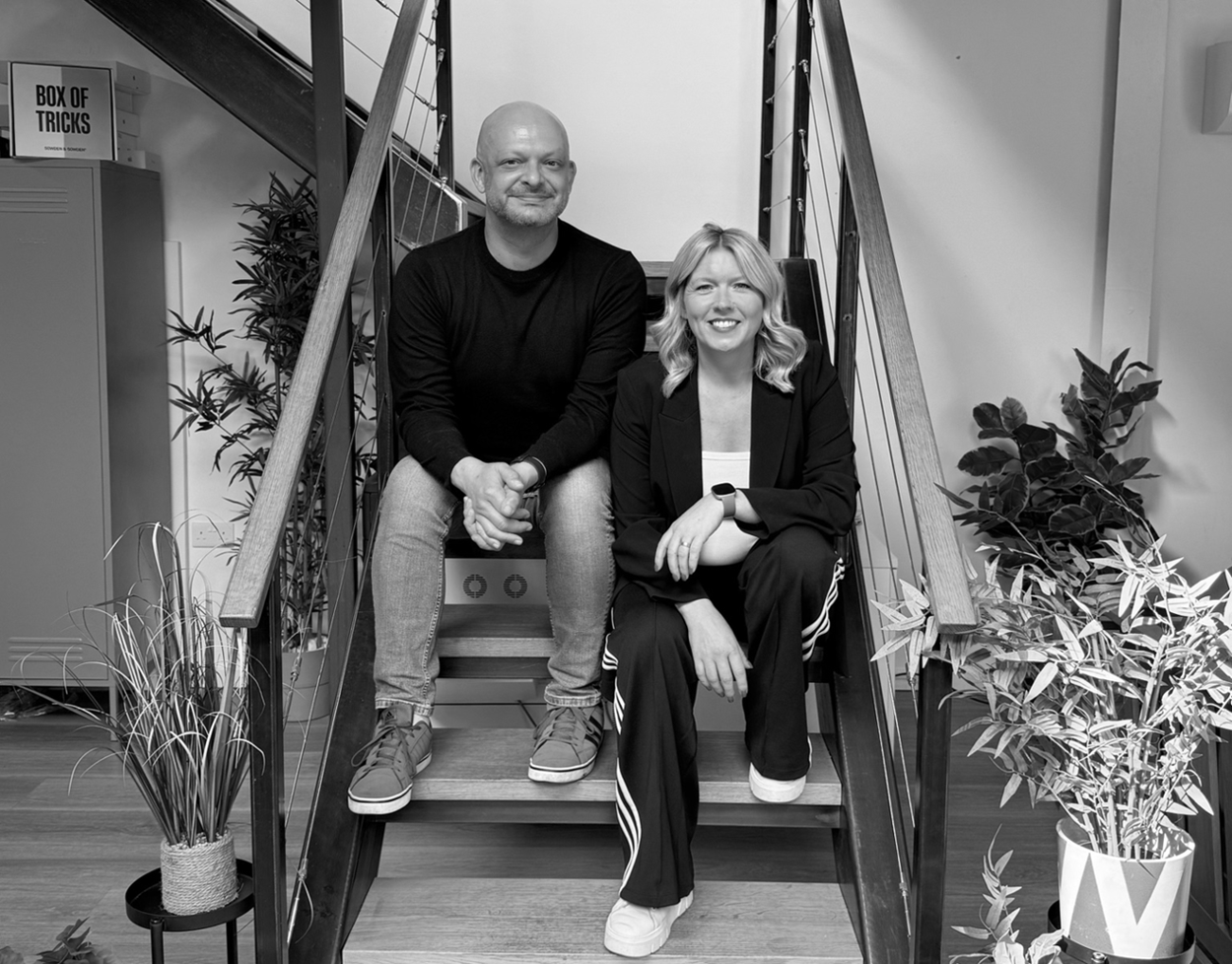 L R Jon Patrick Senior Account Manager and Polly Sowden Owner