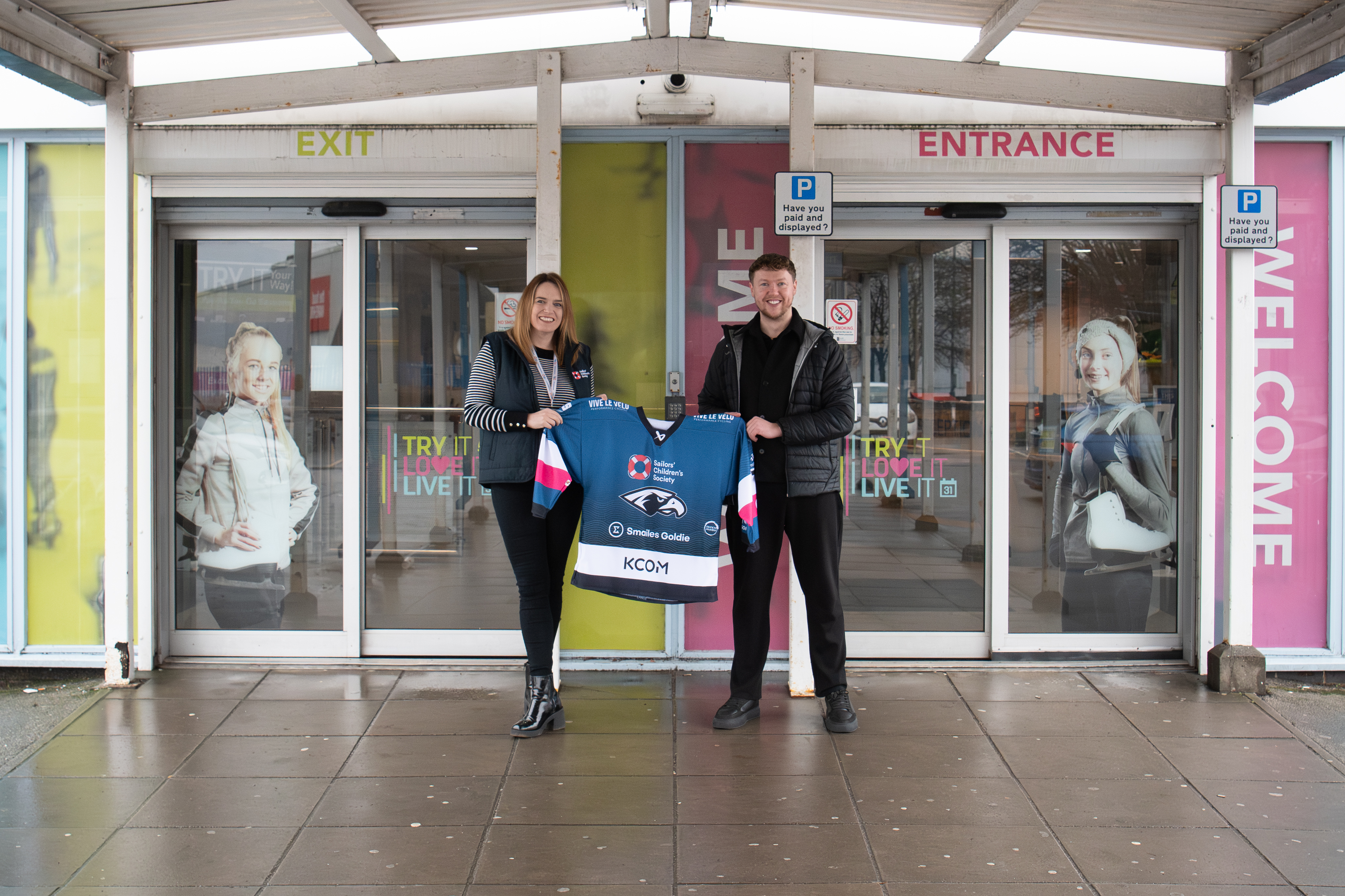 Rhiannon Beeson and Callum Gladding at Hull Ice Arena