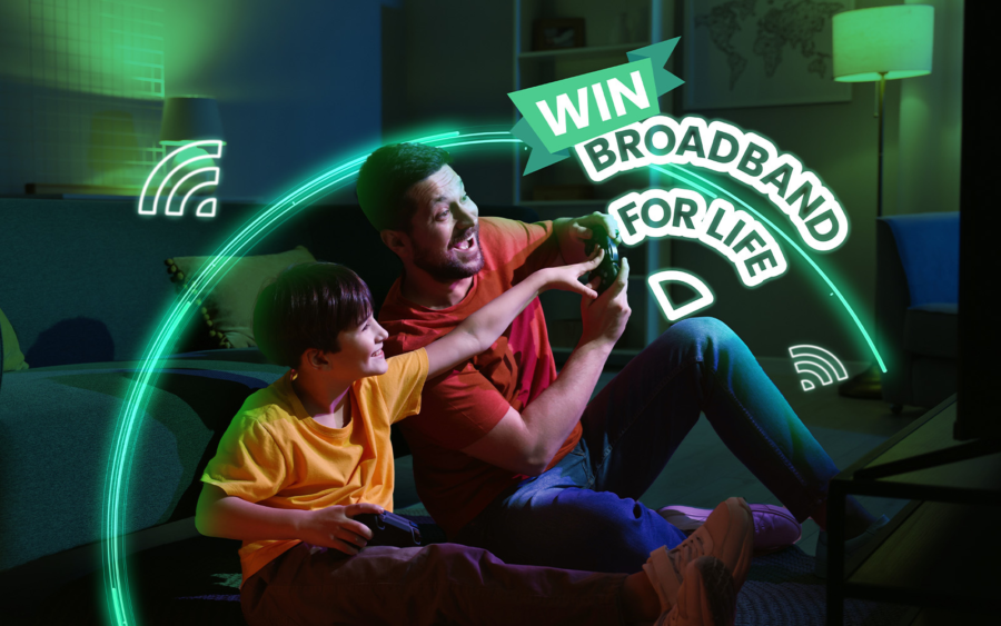 Win Free Broadband for Life