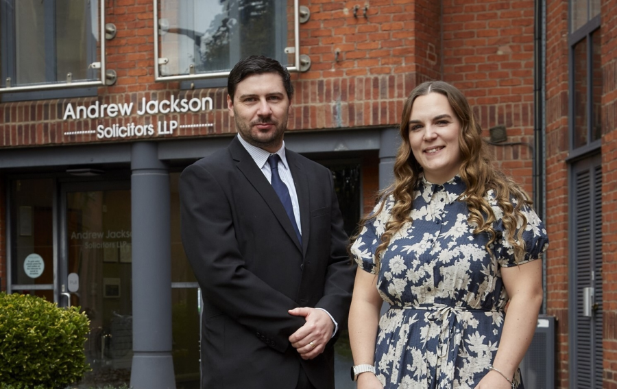 Rikki Foster and Charlene Merry Oct 2025 promotions Andrew Jackson Solicitors
