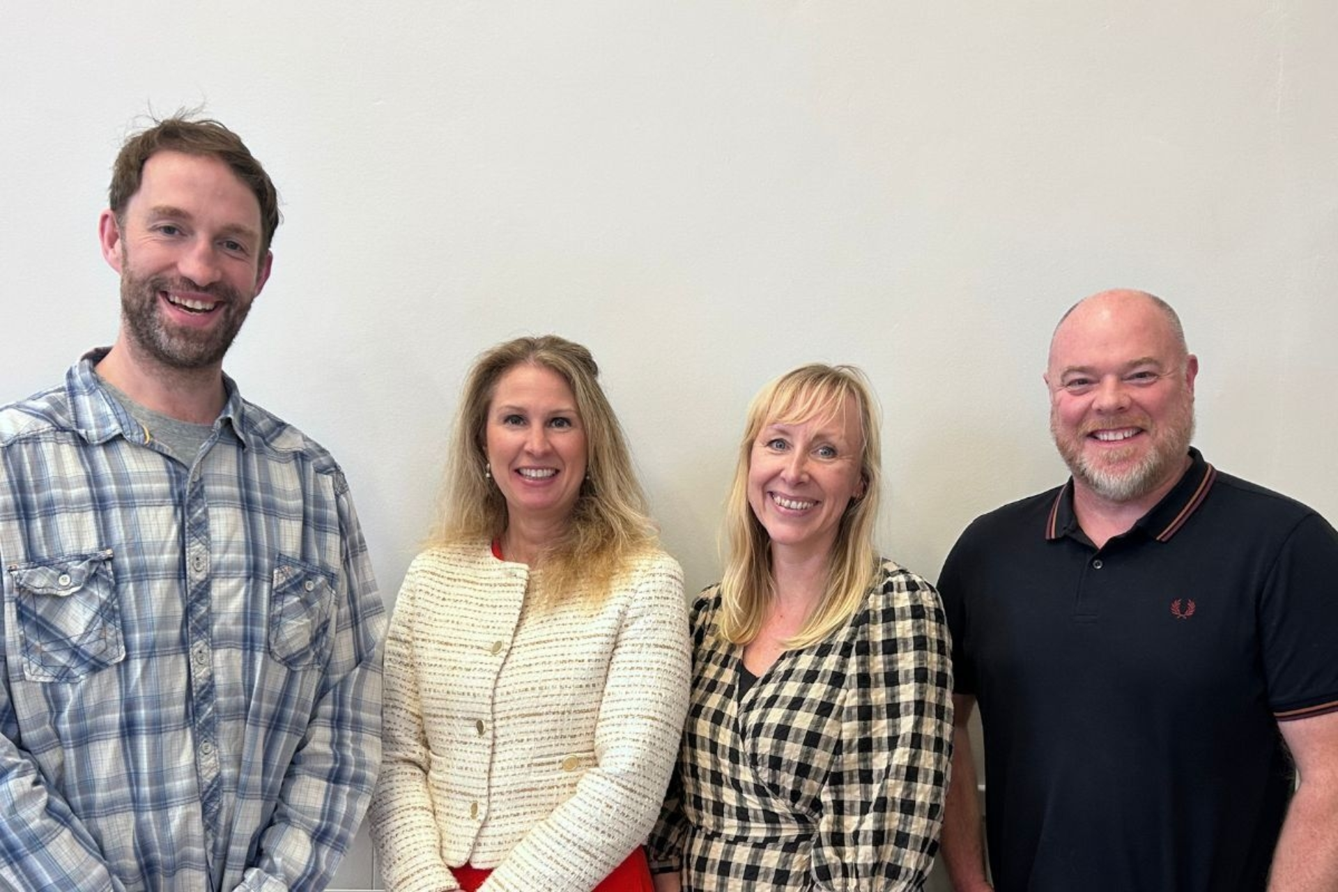 Two Ridings Community Foundation New Trustees L R Seb Glazer Antonia Consett Michelle Hayes and Chris Binns