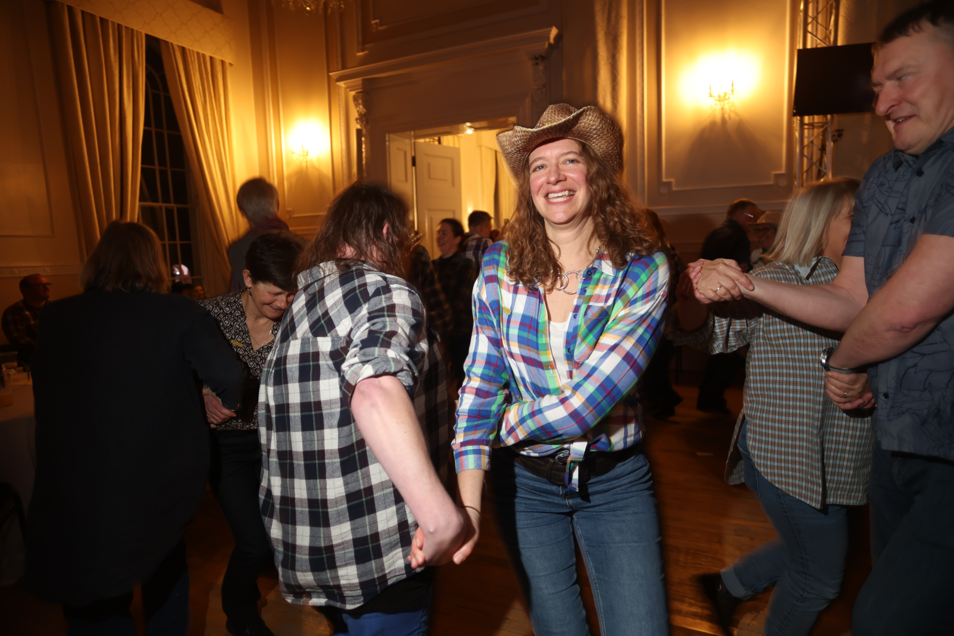 Celia Mc Keon Chief Exec of Two Ridings at Barn Dance